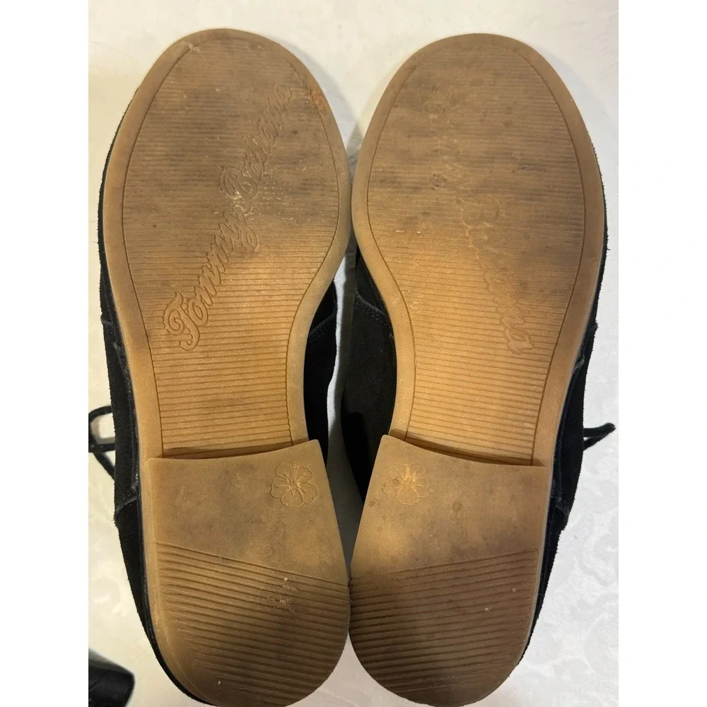 Tommy Bahama Evert Chukka Boots Men 9 Black Suede Tassel Casual